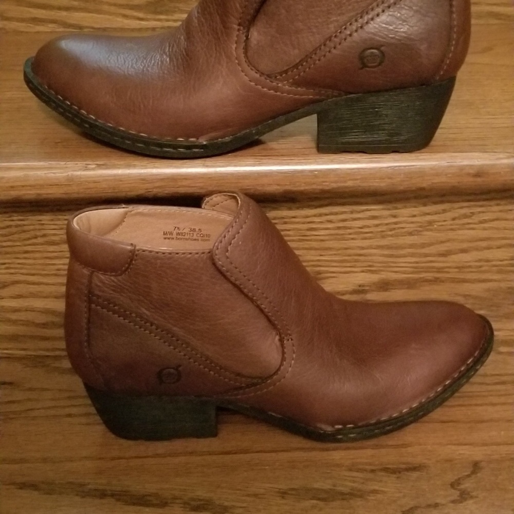 Dark brown ankle boots